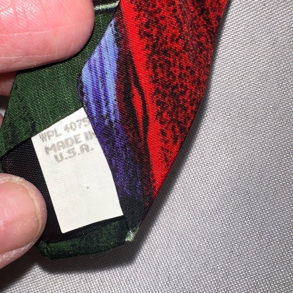 Oscar De La Renta Studio Tie Vintage Colorful Abstract - Picture 5 of 7